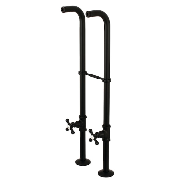 Freestanding Supply Line Package, Matte Black